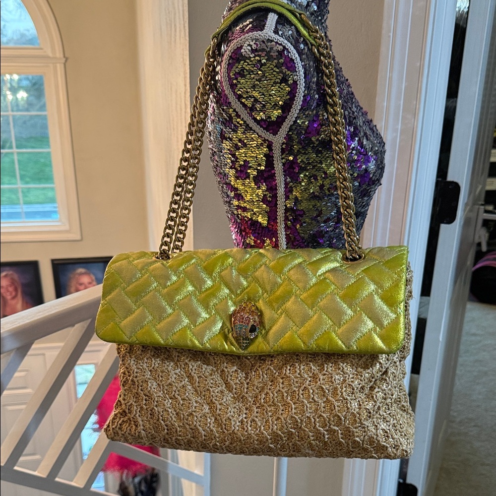 Kurt Geiger   xl purse used last summer repainted some spots that were worn.